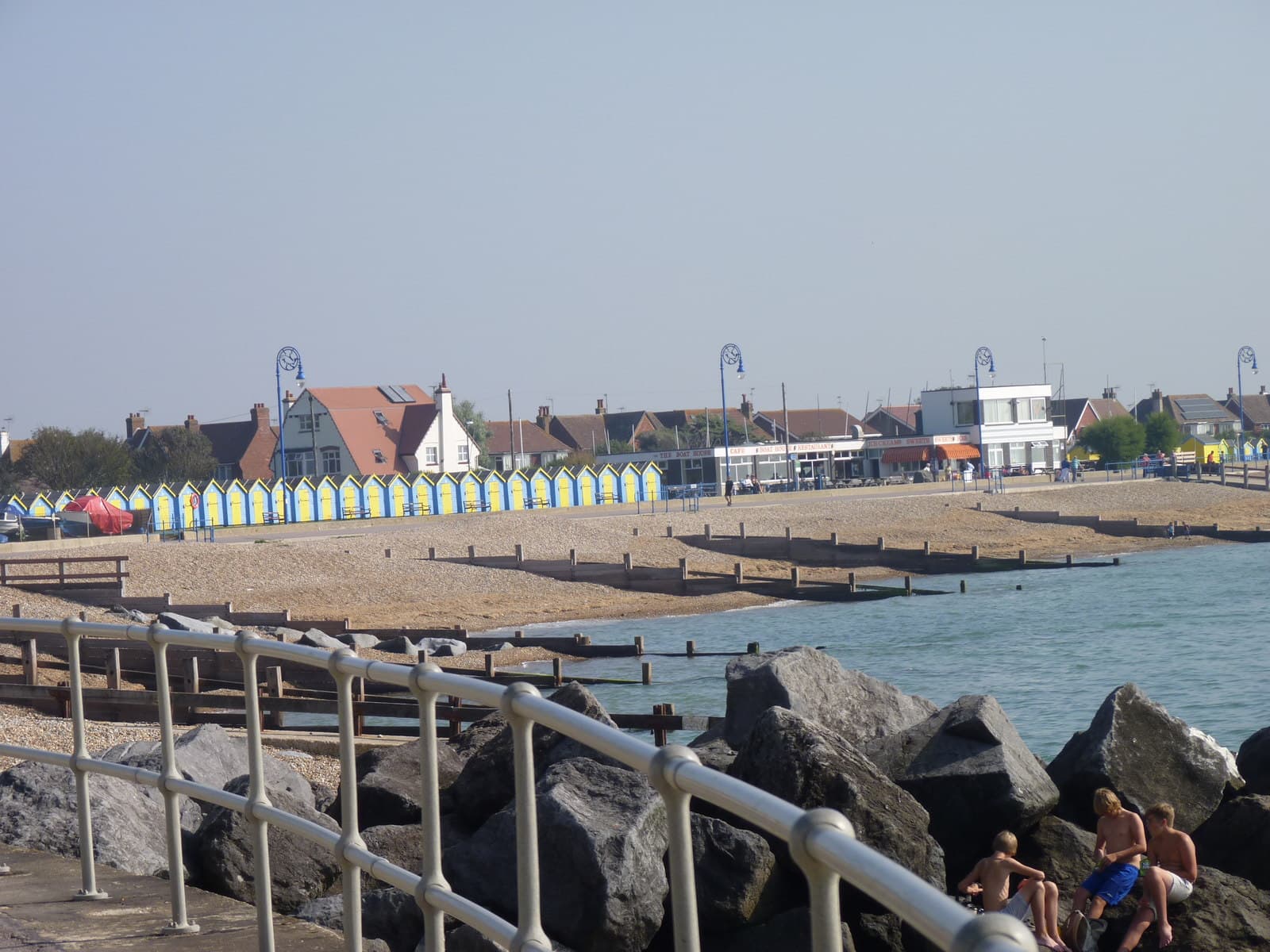Beach huts at Felpham, West Sussex