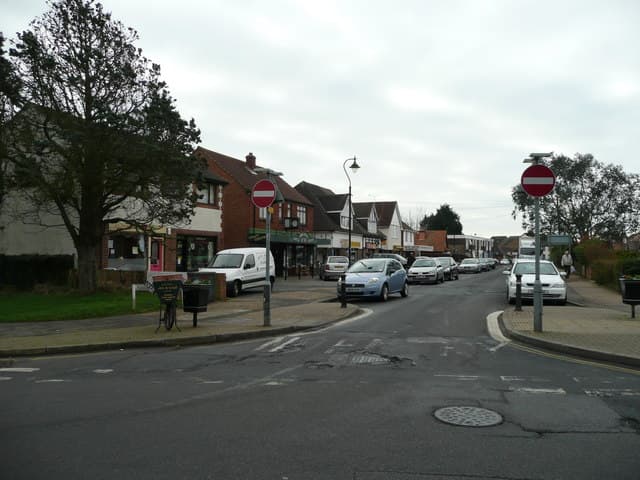 Row of shops in Rose Green, Aldwick