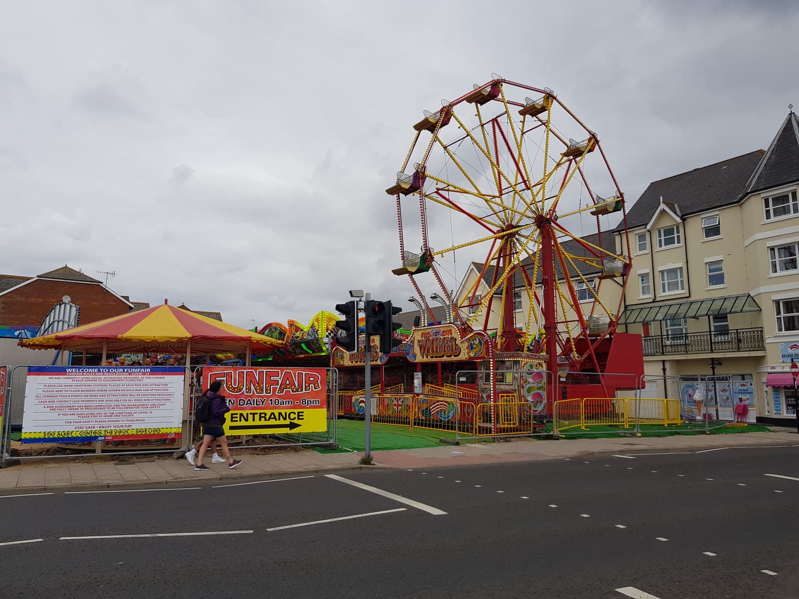 Funfair on Bognor Regis seafront, West Sussex
